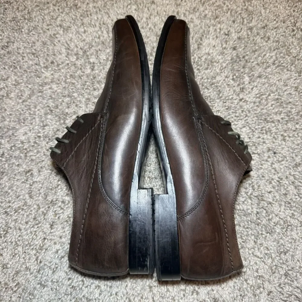 Aston Grey Collection Ethan * Men's Size 11 * Brown Leather Oxford Shoes * #9109